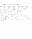 Fuel Supply Diagram and Parts List for 206455-0115-E1  Briggs and Stratton Engine